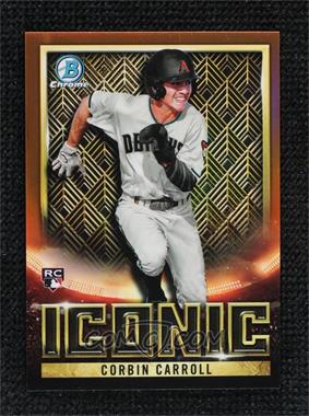 2023 Bowman Chrome - Bowman Iconic - Orange Refractor #BI-18 - Corbin Carroll /25