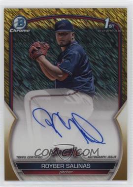 2023 Bowman Chrome - Prospect Autographs - Gold Shimmer Refractor #CPA-RSS - Royber Salinas /50