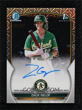 2023 Bowman Chrome - Prospect Autographs - HTA Choice Mojo Refractor #CPA-ZG - Zack Gelof /150