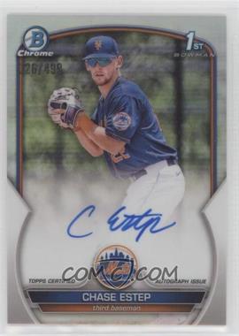 2023 Bowman Chrome - Prospect Autographs - Refractor #CPA-CE - Chase Estep /499