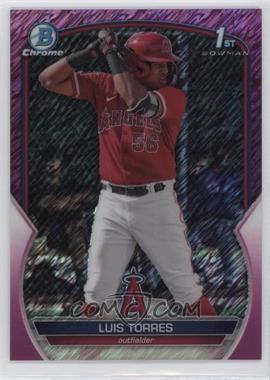 2023 Bowman Chrome - Prospects - Fuchsia Shimmer Refractor #BCP-155 - Luis Torres /199