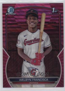 2023 Bowman Chrome - Prospects - Fuchsia and Pink Vapor Refractor #BCP-228 - Welbyn Francisca /199