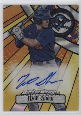 2023 Bowman Draft - Bowman Glass Autographs - Lava Refractor #BGA-MS - Matt Shaw /75