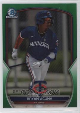 2023 Bowman Draft - Chrome - Green Refractor #BDC-39 - Bryan Acuña /99 [EX to NM]