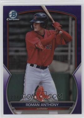 2023 Bowman Draft - Chrome - Purple Refractor #BDC-112 - Roman Anthony /250