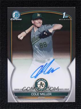 2023 Bowman Draft - Chrome Prospect Autographs #CDA-CMI - Cole Miller