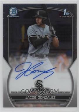 2023 Bowman Draft - Chrome Prospect Autographs #CDA-JGO - Jacob Gonzalez