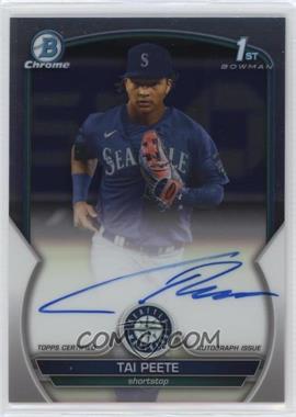 2023 Bowman Draft - Chrome Prospect Autographs #CDA-TP - Tai Peete