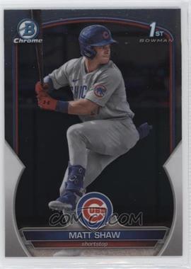 2023 Bowman Draft - Chrome #BDC-33.1 - Matt Shaw