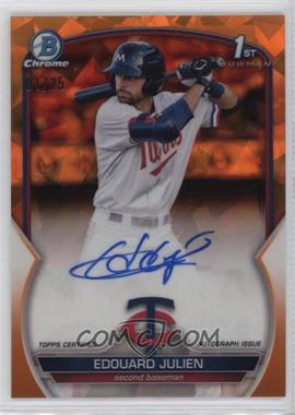 2023 Bowman Sapphire Edition - Chrome Prospects Autographs - Orange #BSPA-EJ - Edouard Julien /25