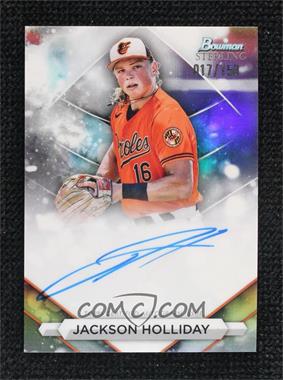 2023 Bowman Sterling - Prospect Autographs - Refractor #PA-JH - Jackson Holliday /150