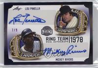 Lou Piniella, Mickey Rivers #/9