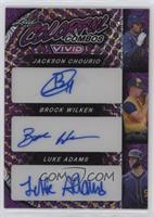 Jackson Chourio, Brock Wilken, Luke Adams #/2
