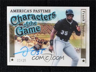 2023 Panini Chronicles - America's Pastime Characters of the Game Signatures - Gold #COG-FT - Frank Thomas /25