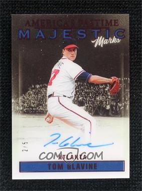 2023 Panini Chronicles - America's Pastime Majestic Marks - Pink #MM-TG - Tom Glavine /5