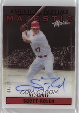 2023 Panini Chronicles - America's Pastime Majestic Marks - Red #MM-SR - Scott Rolen /10