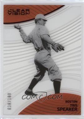 2023 Panini Chronicles - Clear Vision - Red #28 - Tris Speaker /100