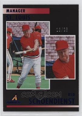 2023 Panini Chronicles - Pinnacle - Blue #28 - Red Schoendienst /25