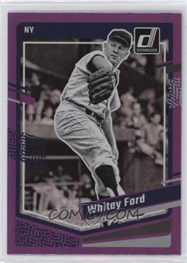 2023 Panini Donruss - [Base] - Holo Purple #179 - Whitey Ford