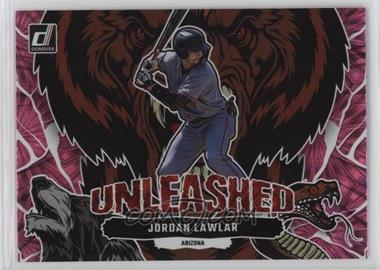 2023 Panini Donruss - Unleashed - Pink Fireworks #U4 - Jordan Lawlar