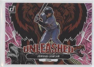 2023 Panini Donruss - Unleashed - Pink Fireworks #U4 - Jordan Lawlar