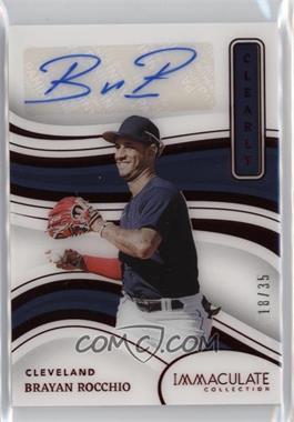 2023 Panini Immaculate Collection - Clearly Immaculate Signatures - Red #CIS-BR - Brayan Rocchio /35