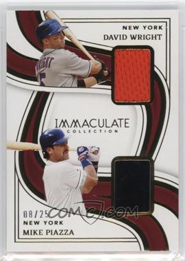 2023 Panini Immaculate Collection - Dual Legends Materials #DLM-WP - David Wright, Mike Piazza /25