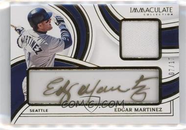 2023 Panini Immaculate Collection - Immaculate Clear Signature Materials #ICB-EM - Edgar Martinez /17