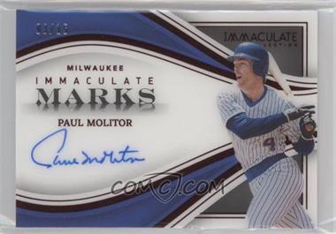 2023 Panini Immaculate Collection - Immaculate Marks - Red #IM-PM - Paul Molitor /15