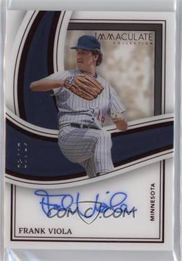 2023 Panini Immaculate Collection - Shadowbox Signatures - Red #SS-FV - Frank Viola /49