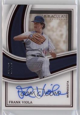 2023 Panini Immaculate Collection - Shadowbox Signatures - Red #SS-FV - Frank Viola /49