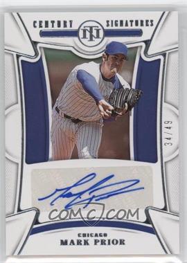 2023 Panini National Treasures - Century Signatures #CS-MP - Mark Prior /49