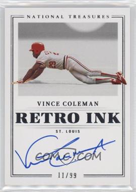 2023 Panini National Treasures - Retro Ink #RI-VC - Vince Coleman /99