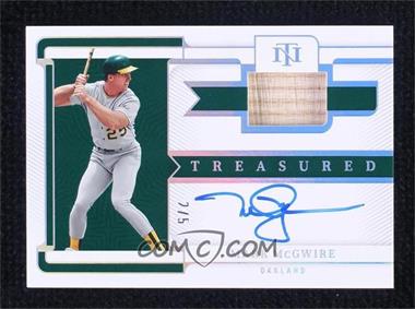 2023 Panini National Treasures - Treasured Materials Signatures - Holo Silver #TMS-MM - Mark McGwire /5