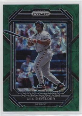 2023 Panini Prizm - [Base] - Green Scope Prizm #251 - Cecil Fielder /75