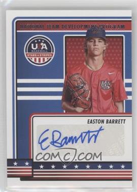 2023 Panini USA Baseball Stars & Stripes - USA National Team Development Program Signatures #NTDP-EB.2 - Easton Barrett (Blue Ink)