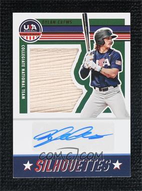 2023 Panini USA Baseball Stars & Stripes - USA Silhouettes Signatures - Bats #SIL-DC.1 - Dylan Crews /49