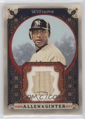 2023 Topps Allen & Ginter - Relics B #AGRB-BW - Bernie Williams