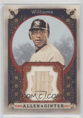 2023 Topps Allen & Ginter - Relics B #AGRB-BW - Bernie Williams