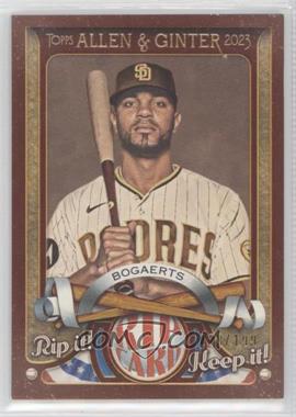2023 Topps Allen & Ginter - Rip Cards - Ripped #RC-XB - Xander Bogaerts /199