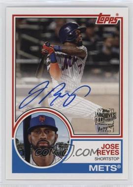 2023 Topps Archives - 1983 Fan Favorite Autographs #83FF-JR - Jose Reyes