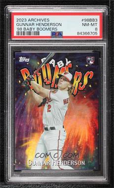 2023 Topps Archives - 1998 Topps Baby Boomers #98BB-3 - Gunnar Henderson [PSA 8 NM‑MT]