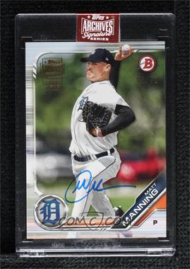 2023 Topps Archives Signature Series - Active Player Edition Buybacks #19B-BP-85 - Matt Manning (2019 Bowman Prospects) /91 [Buyback]