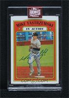 In Action - Mike Yastrzemski (2021 Topps Heritage) [Buyback] #/24