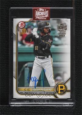 2023 Topps Archives Signature Series - Active Player Edition Buybacks #22B-BP-34 - Liover Peguero (2022 Bowman - Prospects) /99 [Buyback]