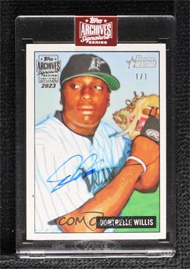 2023 Topps Archives Signature Series - Retired Player Edition Buybacks #05BH-174 - Dontrelle Willis (2005 Bowman Heritage) /1 [Buyback]
