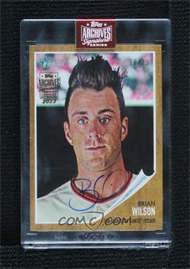 2023 Topps Archives Signature Series - Retired Player Edition Buybacks #11TH-155 - Brian Wilson (2011 Topps Heritage) /22 [Buyback]