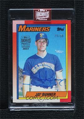 2023 Topps Archives Signature Series - Retired Player Edition Buybacks #90T-554 - Jay Buhner (1990 Topps) /58 [Buyback]