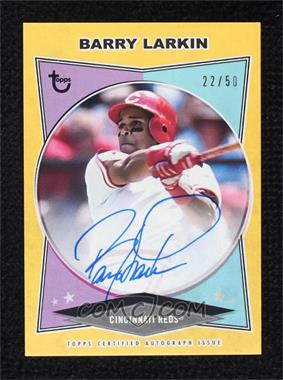 2023 Topps Brooklyn Collection - Autographs - Gold #AC-BL - Barry Larkin /50