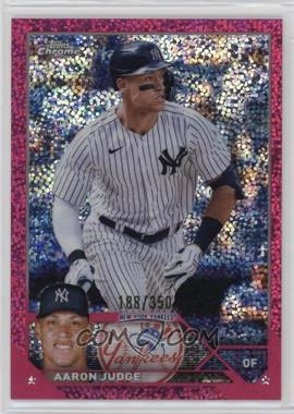 2023 Topps Chrome - [Base] - Magenta Speckle Refractor #62 - Aaron Judge /350